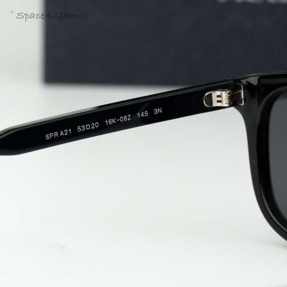 Prada Women Sunglasses Black Grey Square PRA21S 16K08Z NEW AUTHENTIC main image 6